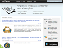 Tablet Screenshot of mifirma.com